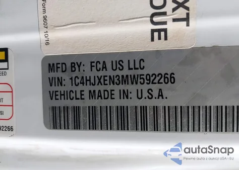 2021 Jeep Wrangler Unlimited Sahara 4X4 из США, поврежденный, VIN 1C4HJXEN3MW592266